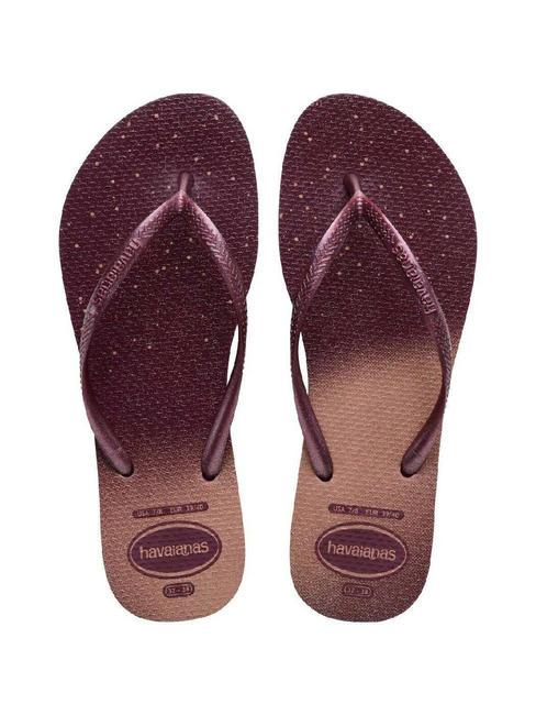 HAVAIANAS SLIM GLOSS Infradito purple soil - Scarpe Donna