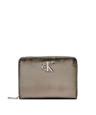 CALVIN KLEIN CK JEANS MINIMAL MONOGRAM  Portafoglio medio gunmetal - Portafogli Donna - 1