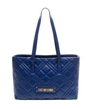 LOVE MOSCHINO QUILTED  Shopper a spalla blu - Borse Donna - 1
