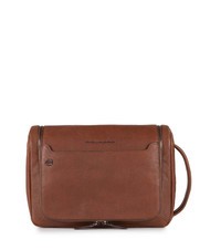 PIQUADRO BLACK SQUARE Beauty CUOIO - Beauty Case - 1