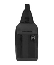 PIQUADRO STEVE Borsello zaino monospalla Nero - Tracolle Uomo - 1