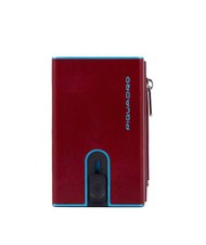 PIQUADRO BLUE SQUARE Portafoglio in pelle con sliding system ROSSO - Portafogli Uomo - 1