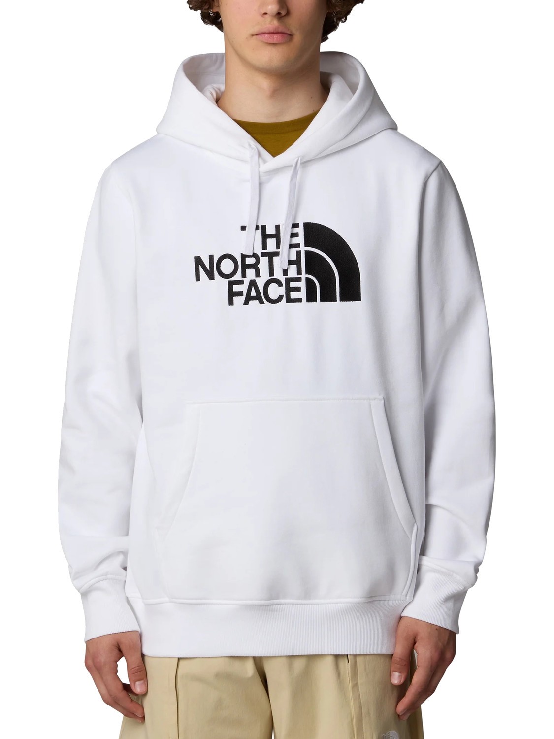 The North Face Drew Peak Felpa Con Cappuccio Tnf White/Tnf Black