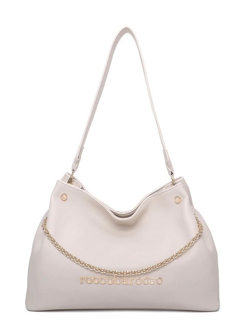 ROCCOBAROCCO ADELE Borsa con doppio manico intercambiabile off white - Borse Donna