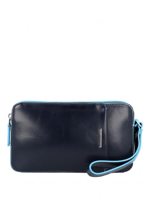 PIQUADRO BLUE SQUARE Pochette in pelle blu - Borse Donna