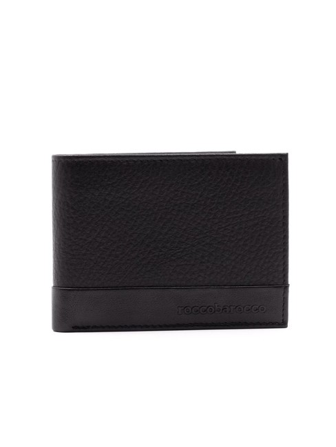ROCCOBAROCCO ROBERT Portafoglio in pelle con flap nero - Portafogli Uomo