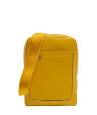 PIQUADRO CAMPIONARIO - VIBE OUT Borsello in pelle martellata giallo 4 - Tracolle Uomo - 1