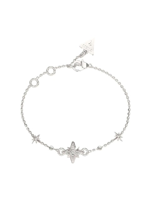 GUESS IN THE SKY Bracciale con stella e zirconi SILVER - Bracciali Donna