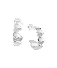 GUESS LOVELY GUESS Orecchini semicerchio cuoricini - Orecchini