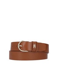 TOMMY HILFIGER ESSENTIAL EFFORTLESS Cintura in pelle Made in Italy cognac - Cinture - 1