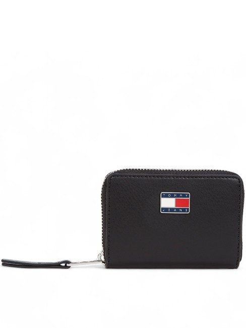 TOMMY HILFIGER TOMMY JEANS PILLOW Portamonete zip around black - Portafogli Donna
