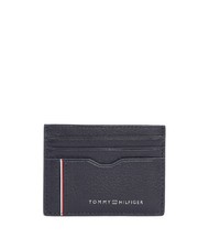TOMMY HILFIGER TH CORP Portacard piatto in pelle space blue - Portafogli Uomo - 1