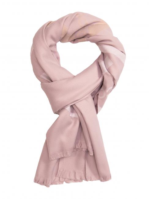 ROCCOBAROCCO RB Sciarpa con logo all over rosa - Sciarpe
