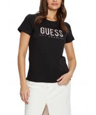 GUESS SS CN PYTHON T-Shirt in cotone jetbla - T-shirt e Top Donna - 1