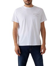 GUESS BSC CLASSIC T-Shirt in cotone purwhite - T-shirt Uomo - 1