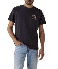GUESS BSC CLASSIC T-Shirt in cotone jet black multi - T-shirt Uomo - 1