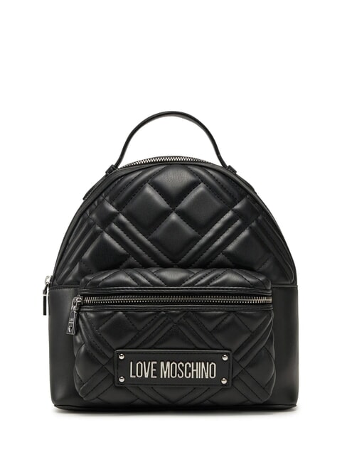 LOVE MOSCHINO QUILTED Zaino con tasca Nero/nero - Borse Donna