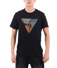 GUESS SS CN TRIANGLE T-shirt a maniche corte jetbla - T-shirt Uomo - 1