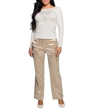 GUESS LS TRIANGLE  Maglia con logo dovwhi - Maglie Donna - 1