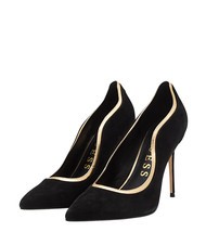 GUESS SABRINA  D&eacute;collet&eacute; alte BLACK GOLD - Scarpe Donna - 1