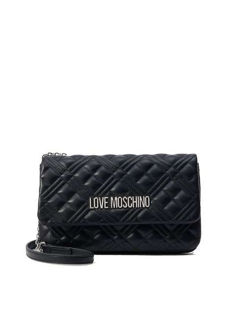 LOVE MOSCHINO QUILTED Borsa piccola a tracolla Nero/nero - Borse Donna