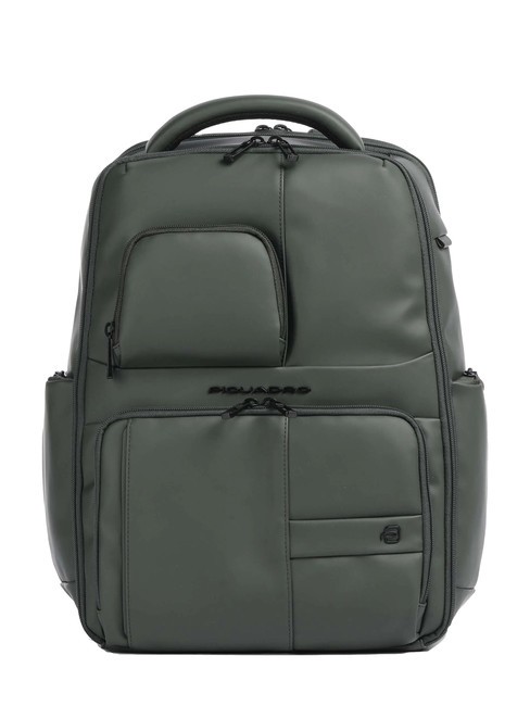 PIQUADRO WOLLEM Zaino porta PC 14"/ iPad 12,9" VERDE - Zaini da lavoro porta PC