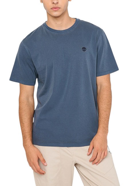 TIMBERLAND DUNSTAN RIVER GARMENT T-shirt in cotone dark sapphire - T-shirt Uomo