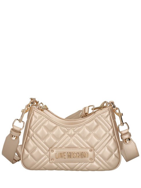 LOVE MOSCHINO QUILTED LM Borsa a tracolla gold - Borse Donna