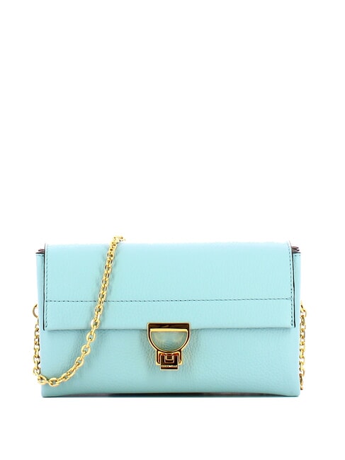 COCCINELLE ARLETTIS  Mini Bag a tracolla, in pelle aquarelle blue - Borse Donna