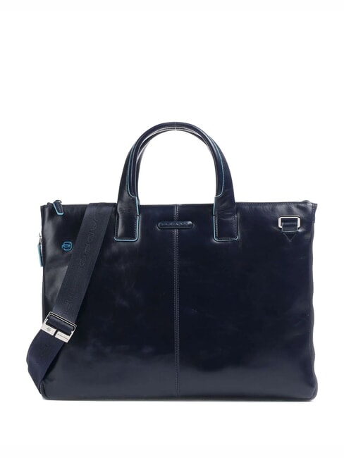 PIQUADRO BLUE SQUARE Cartella porta PC 15,6" espandibile blu - Cartelle Lavoro