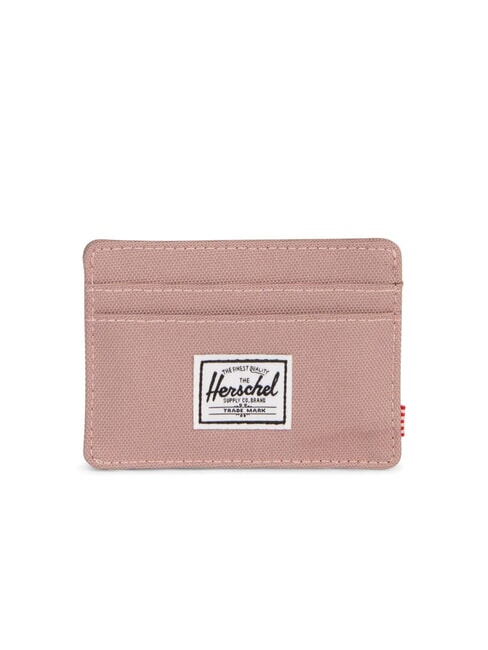 HERSCHEL CHARLIE RFID Porta carte piatto ASH ROSE - Portafogli Uomo