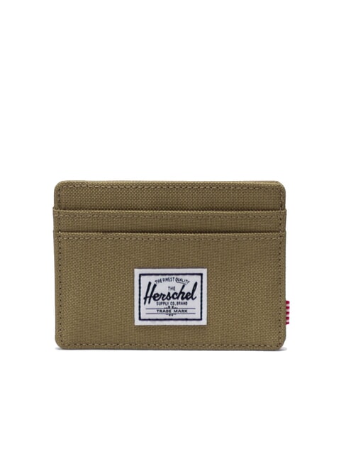 HERSCHEL CHARLIE RFID Porta carte piatto dried herb - Portafogli Uomo