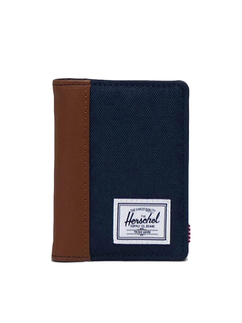 HERSCHEL GORDON Portafoglio verticale navy/tan - Portafogli Uomo