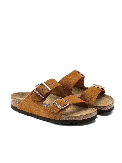 BIRKENSTOCK ARIZONA Sandalo ciabatta pelle scamosciata mink - Scarpe Unisex