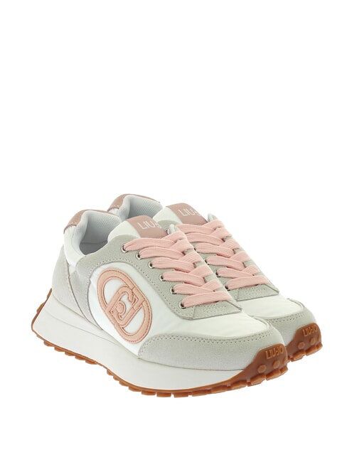 LIUJO LOLO 17 Sneakers off white/pink - Scarpe Donna