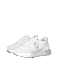 LIUJO AMAZING 25 Sneakers in suede e mesh white/silver - Scarpe Donna - 1