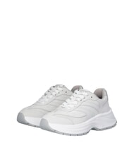 LIUJO EVA 03 Sneakers in suede e brighty mesh offwhite/whi - Scarpe Donna - 1