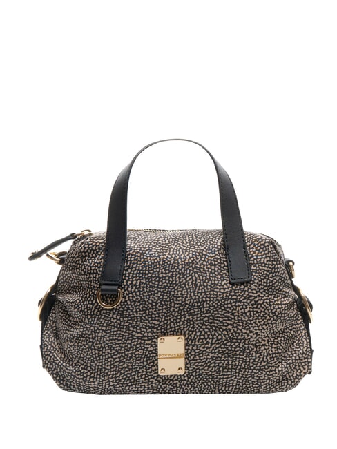 Borbonese Teapot Borsa A Bauletto Con Tracolla Op/Naturale/Nero Acquista  A Prezzi Outlet!