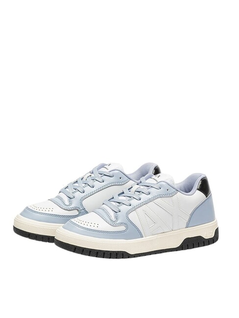 ARMANI EXCHANGE AX LOGO Sneakers op.white+blue - Scarpe Donna