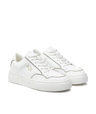 ARMANI EXCHANGE A|X LOGO STRASS Sneakers off white+pale gold - Scarpe Donna - 1