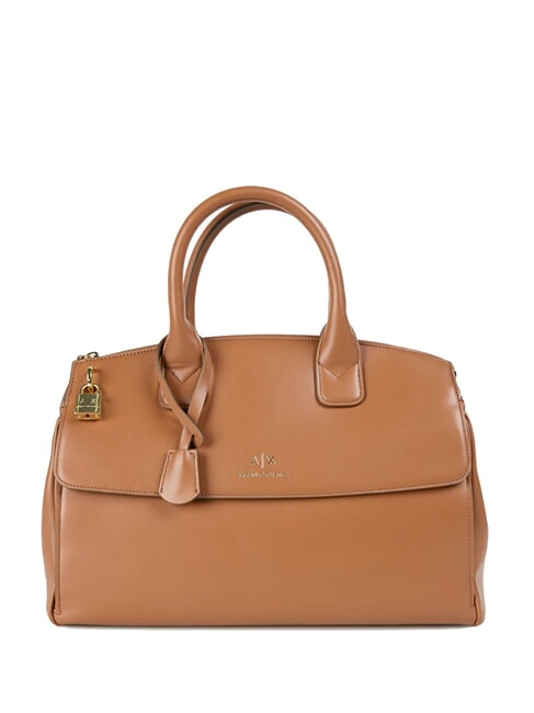 ARMANI EXCHANGE A|X Borsa a mano con lucchetto whisky - Borse Donna