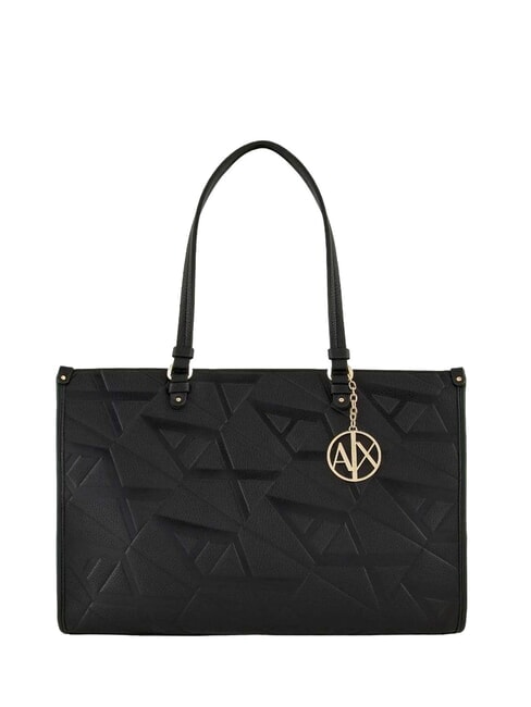 ARMANI EXCHANGE A|X MONOGRAM Borsa shopper a spalla black/black - Borse Donna