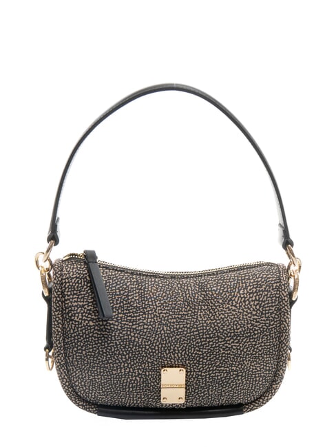 BORBONESE CAHIER HOBO SMALL Borsa a spalla con tracolla OP/NATURALE/NERO - Borse Donna