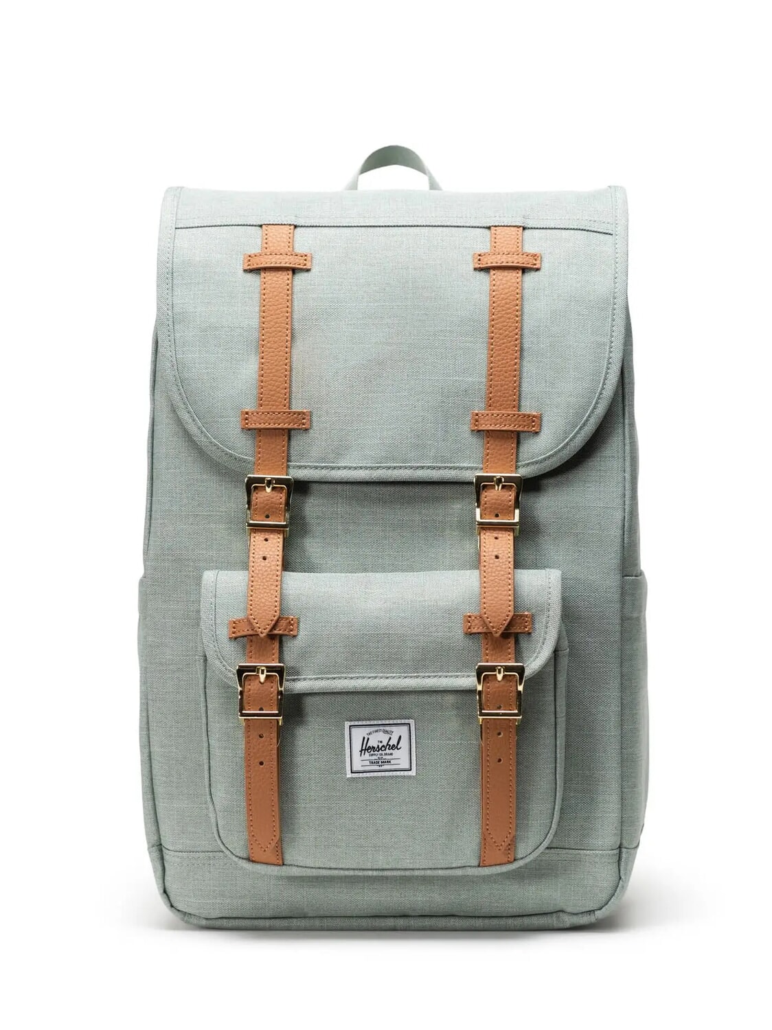 Herschel Little America Lavare Zaino Herschel In Lavatrice Zaino  Arrotolabile Verde Smeraldo, Borsa Verde Foresta Con Tasca
