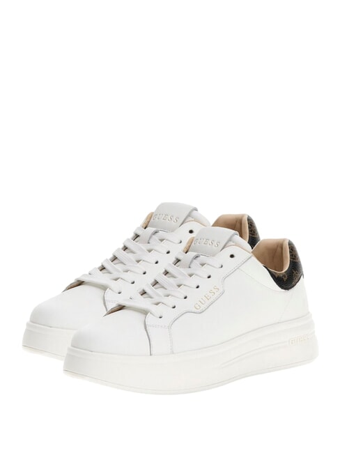 GUESS WINNIE Sneakers White/Brown - Scarpe Donna