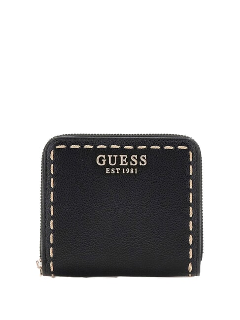 GUESS NASTRA Portafoglio zip around piccolo NERO - Portafogli Donna