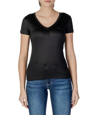 GUESS VN SS LIGHT BASIC T-shirt morbida con scollo a V jetbla - T-shirt e Top Donna - 1
