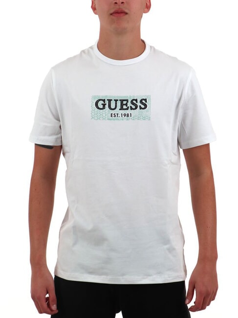 tshirt uomo GUESS ss cn box tshirt PurWhite L  scelta=P PurWhite M5GI19J1314G011