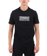 GUESS SS CN BOX T-shirt con stampa logo jetbla - T-shirt Uomo - 1