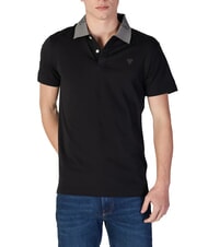 GUESS NOLAN SS Polo a manica corta stretch jetbla - Polo Uomo - 1